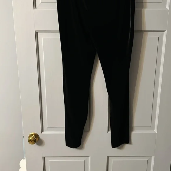 J Crew Black Velvet Leggings - Picture 4 of 5